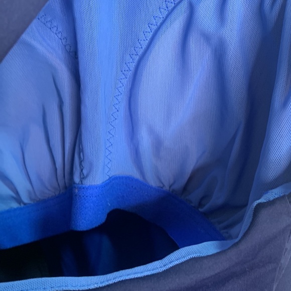 Athleta Blue Colorblock Swim Beach Summer Dress W-715 Sz XS - Picture 9 of 11